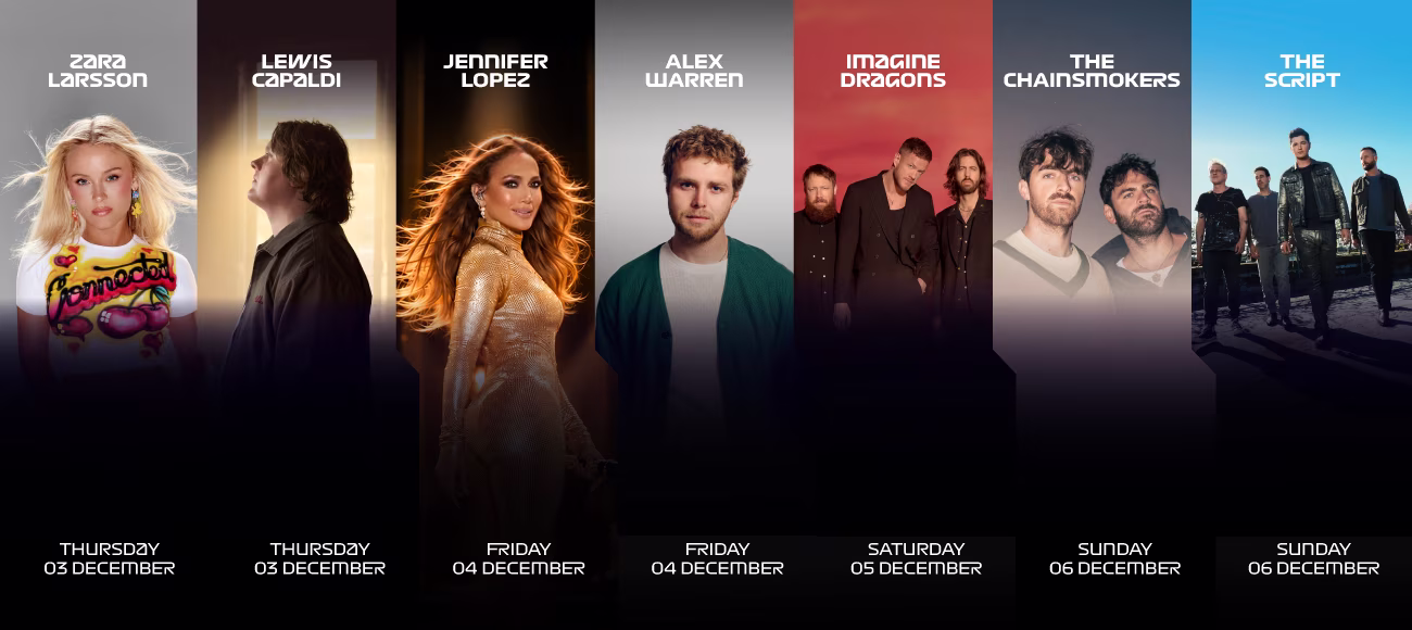 After-Race Concerts 2026 line-up